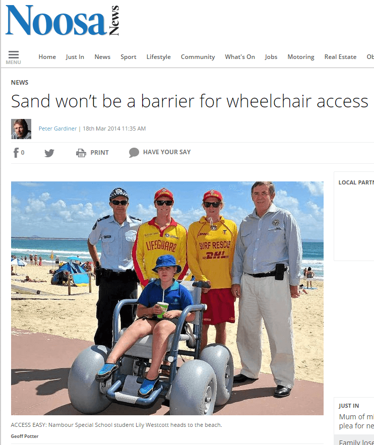 BWA All Terrain Chair in the news