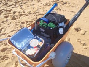 Beach Cart loaded Beach Cart loaded